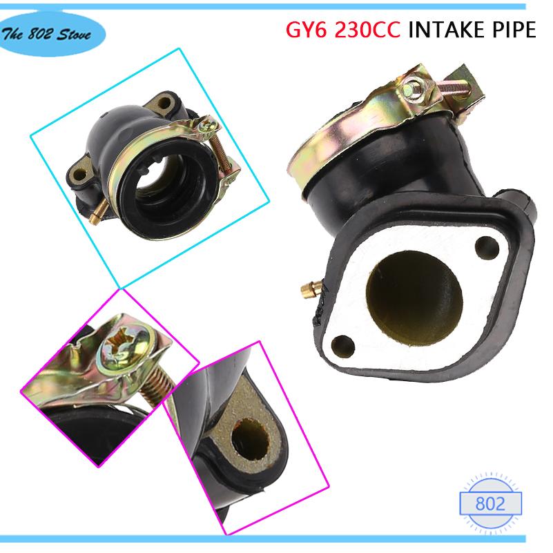 Motorcycle Carburetor - Gy6 230cc Ansaugrohr für Motorrad-Vergaser-Ansaugkrümmer-Motoranschluss