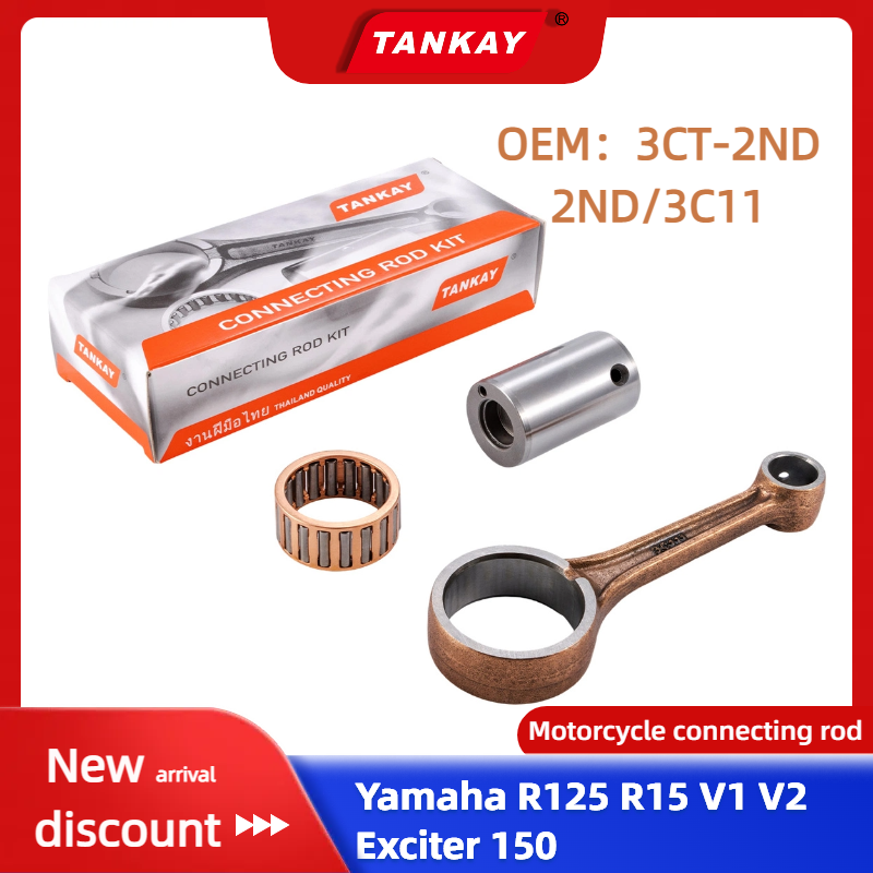 Motorcycle Crankshaft - KAMTHAI Motorrad-Kurbelwellen-Pleuel-Set für Yamaha R125 R15