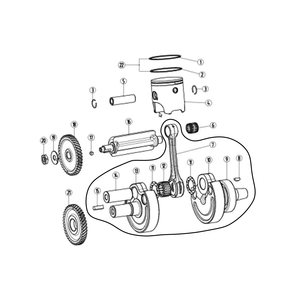Motorrad Kurbelwelle Pleuel Mo – Motorcycle Crankshaft Bewertung und Preis