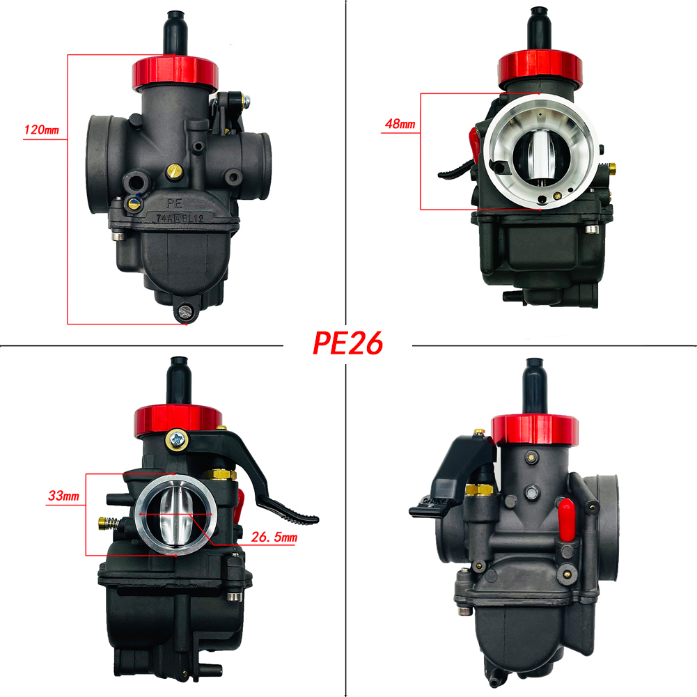 Schwarz-Roter Universal-Motorr – Motorcycle Carburetor Bewertung und Preis